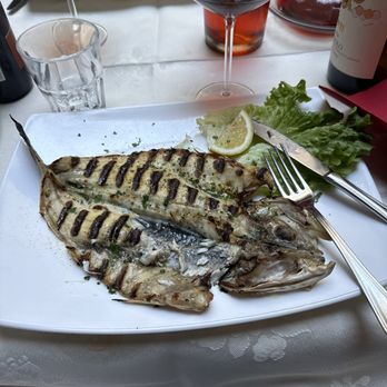 Osteria Fara - Grilled Sea Bass (minus two bites!) - Wine Bars Near Me - Milan, Michigan Osteria Fara - Grilled Sea Bass (minus two bites!) - Wine Bars Near Me - Milan, Michigan