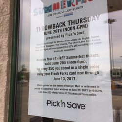 Pick n' Save - Pick n Save is giving away free Summer Fest tickets for every $50 spent in groceries!