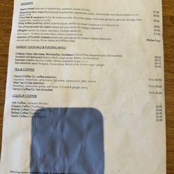 Bridge Inn Ratho - Dessert menu