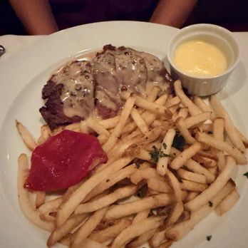 Beaujolais Bistro - NIMAN RANCH HANGER STEAK FRITES, PEPPERCORN SAUCE, BEARNAISE - French Near Me - Reno, Nevada