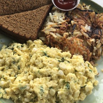 Martha's - Sweet corn scramble with squaw toast - American Near Me - Hermosa Beach, California