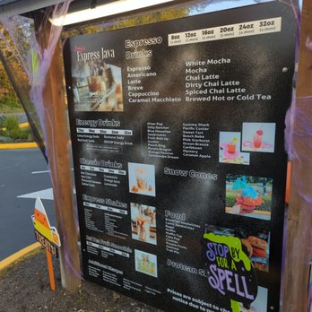 Express Java - Menu - Coffee & Tea Near Me - Snohomish, Washington Express Java - Menu - Coffee & Tea Near Me - Snohomish, Washington