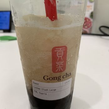 Gong Cha - Lychee Slush - Bubble Tea Near Me - Cambridge, Massachusetts