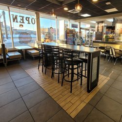 Coco Burger & Chicken - Dining area and adjoining gas station/  mini-mart