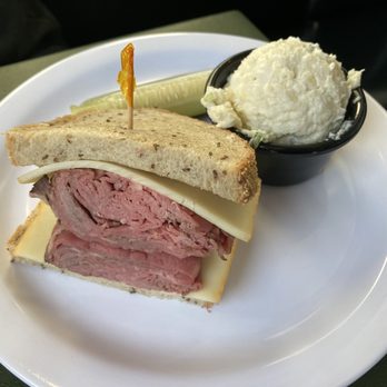 Milton's - Roast beef half sandwich with potato salad - Delis Near Me - Del Mar, California Milton's - Roast beef half sandwich with potato salad - Delis Near Me - Del Mar, California