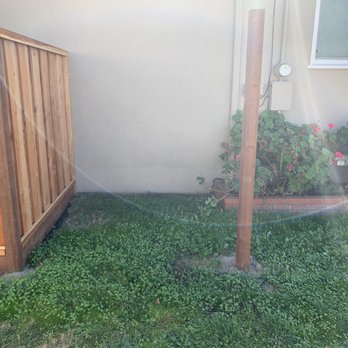 Ergeon - This is how it was left for 6weeks... why put a post if the gas meter was a problem? - Fences & Gates Near Me - Oakland, California
