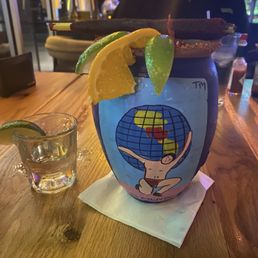 Cantarito del patron and shot for reference on the size