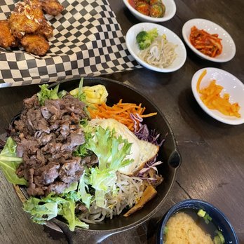 Iron Pot - Bulgogi Bibimbap, Sweet Garlic Wings, and banchan - Korean Near Me - Kent, Washington Iron Pot - Bulgogi Bibimbap, Sweet Garlic Wings, and banchan - Korean Near Me - Kent, Washington