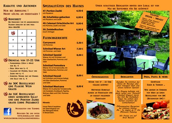 Menu photo 2 Saloon Zum Zeiserla Betzenstein, BY