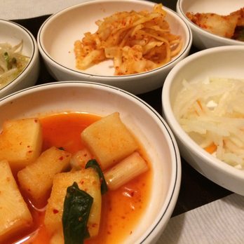 Hoban Korean Restaurant - Korean side-dishes (Banchan) offered with Tofu Dolsot Bibimbap. - Korean Near Me - Eagan, Minnesota Hoban Korean Restaurant - Korean side-dishes (Banchan) offered with Tofu Dolsot Bibimbap. - Korean Near Me - Eagan, Minnesota