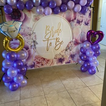 Bust Out Balloons - Bridal shower background - Balloon Services Near Me Bust Out Balloons - Bridal shower background - Balloon Services Near Me