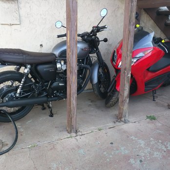 Bert's Mega Mall - Five month old Scarlet in red and my brand new Bonnie. - Motorcycle Dealers Near Me - Covina, California