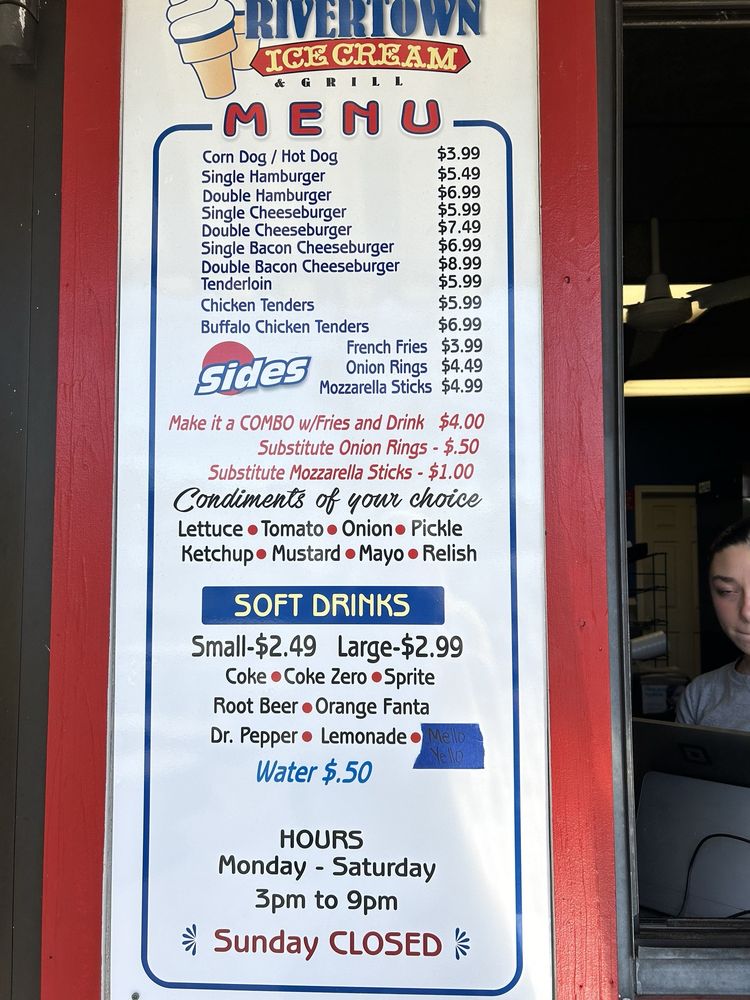 Rivertown Ice Cream Shop Logo