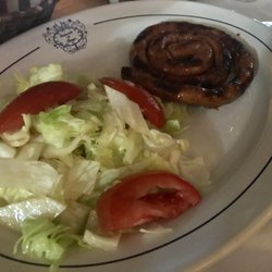 Chistorra and salad delicious with fresh tortillas