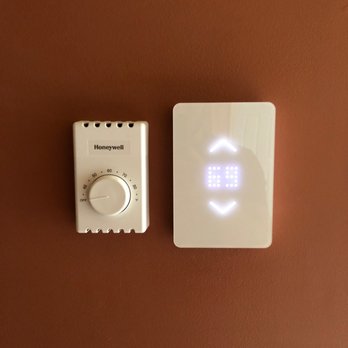 Frisbie Electrical - Smart thermostat to control one set of electric baseboards, "dumb" Honeywell one to control the less frequently used baseboards. - Electricians Near Me
