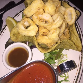 Sergio's Missione - Fried calamari. We're so tender with a light fried batter. - Italian Near Me - Lodi, New Jersey Sergio's Missione - Fried calamari. We're so tender with a light fried batter. - Italian Near Me - Lodi, New Jersey