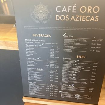 Cafe Oro Dos Aztecas - Menu - Coffee & Tea Near Me - Riverside, California Cafe Oro Dos Aztecas - Menu - Coffee & Tea Near Me - Riverside, California
