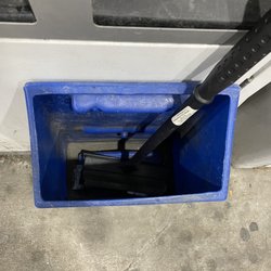 Chevron - No windshield cleaning product at this station.
