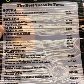 Tacos El Asador - Menu - Mexican Near Me - Toronto, Ontario Tacos El Asador - Menu - Mexican Near Me - Toronto, Ontario