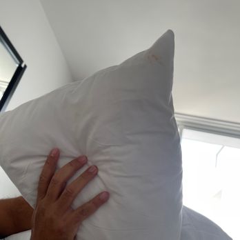 Marriott Stanton South Beach - Stain on pillow - Hotels Near Me - Miami Beach, Florida
