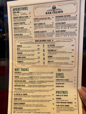 Menu photo 2 Bar Tulio's Miami, FL Menu photo 2 Bar Tulio's Miami, FL