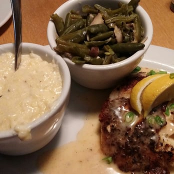 The Half Shell - Golden tilefish with grits and greenbeans. Awesome - Seafood Near Me - Saint Simons Island, Georgia