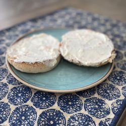 Dink's Deli & Bagel Bakery - Salt Bagel with Salmon Cream Cheese