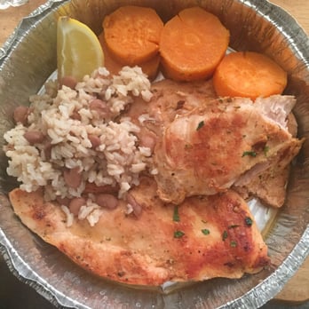 Sabor Unido - Yum grilled chicken with sweet potato, brown rice and beans. - Portuguese Near Me - Newark, New Jersey Sabor Unido - Yum grilled chicken with sweet potato, brown rice and beans. - Portuguese Near Me - Newark, New Jersey