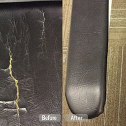 Vinyl upholstery repair