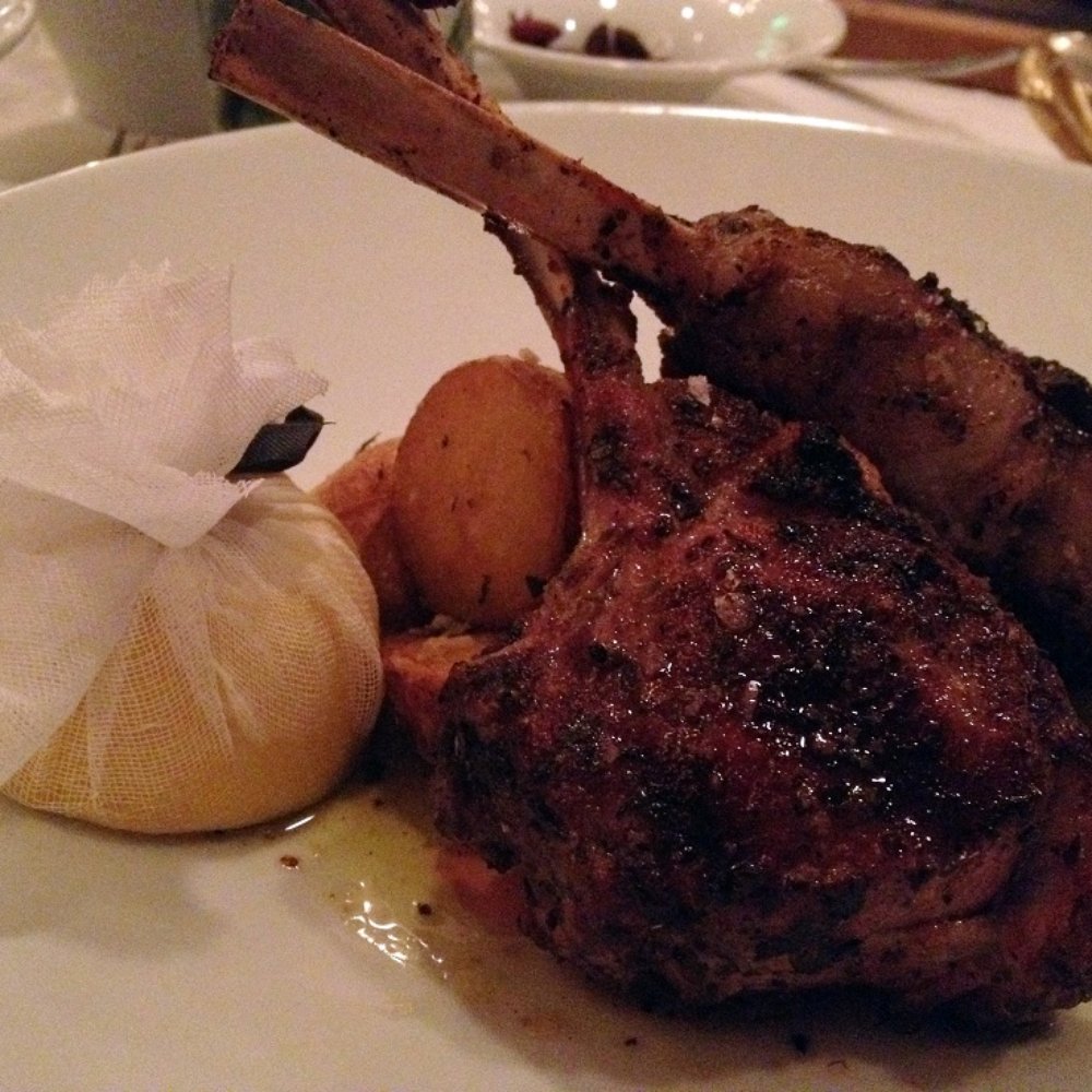 Dio Deka - Paithakia ... Two double-cut Mesquite-grilled lamb chops, lemon-oregano crusted potatoes, whipped spinach - Greek Near Me - Los Gatos, California Dio Deka - Paithakia ... Two double-cut Mesquite-grilled lamb chops, lemon-oregano crusted potatoes, whipped spinach - Greek Near Me - Los Gatos, California