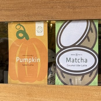 Good Coffee - Slabtown - Other seasonal flavors promoted by poster on front window - Coffee & Tea Near Me - Portland, Oregon