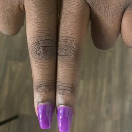 She also did not buff out ect. My nails