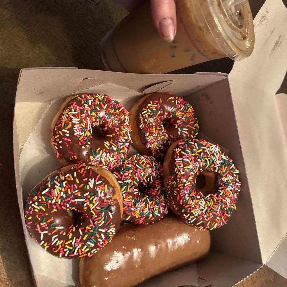 Donuts & Vietnamese ice coffee