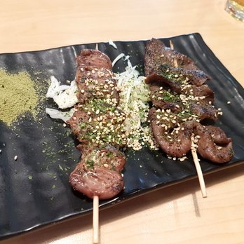 Donburi - Chicken heart and beef tongue skewers - Japanese Near Me - Markham, Ontario
