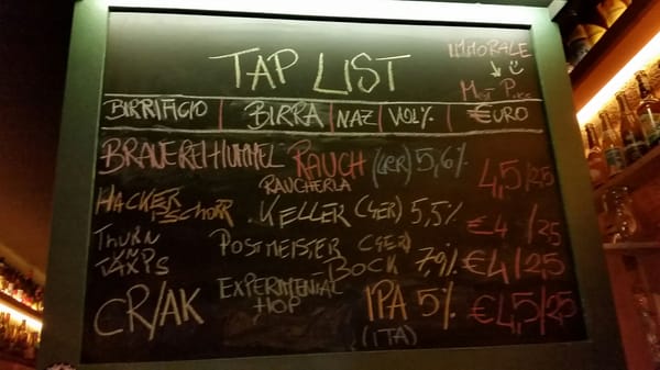 Menu photo 3 Beer Style Rome, RM