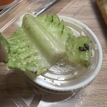 Applebee's Grill + Bar - Dirt inside and on the back of the lettuce plus big clumps of dirt on it!! - Sports Bars Near Me - Corvallis, Oregon
