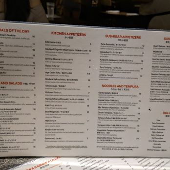Sushi Yasaka - Menu side 1 - Japanese Near Me - New York, New York Sushi Yasaka - Menu side 1 - Japanese Near Me - New York, New York