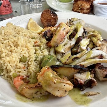 THAVMA Mediterranean Grill - Grilled seafood Combination ($34) - Mediterranean Near Me - Livingston, New Jersey THAVMA Mediterranean Grill - Grilled seafood Combination ($34) - Mediterranean Near Me - Livingston, New Jersey