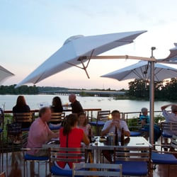 Lakeside patio of Puerto in Kings Harbor.