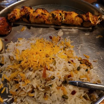 Zafron Restaurant - Tandori Chicken with Jeweled rice - Persian/Iranian Near Me - Sandy Springs, Georgia Zafron Restaurant - Tandori Chicken with Jeweled rice - Persian/Iranian Near Me - Sandy Springs, Georgia