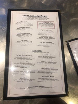 Menu photo 3 Jackson's Denver, CO