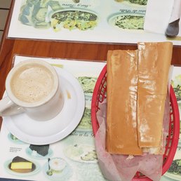 sandwich and a cup of coffee sandwich and a cup of coffee