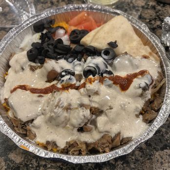 The Halal Guys - Sizzling Chicken Platter - Halal Near Me - Ashburn, Virginia