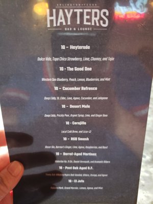 Menu photo 8 Hayters Bar and Lounge Arlington, TX