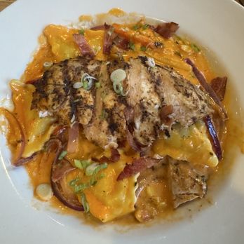The Common Man Restaurant - Sweet Corn Bacon Ravioli - American Near Me - Lincoln, New Hampshire The Common Man Restaurant - Sweet Corn Bacon Ravioli - American Near Me - Lincoln, New Hampshire