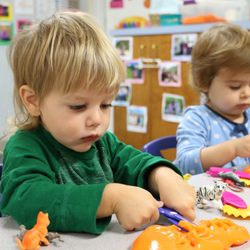 Valley Christian Preschool - Our 2s love flubber!