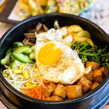 Dish Korean Cuisine - Dolsot Bibimbap with Tofu - Korean Near Me - Chamblee, Georgia