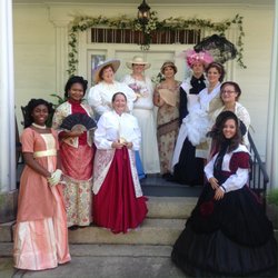 The Historic Sharpe House - Lovelies attending our sesquicentennial Celebration representing 100 years of fashion.