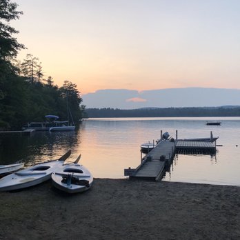 Medomak Family Camp - Lakefront at sunset - Summer Camps Near Me - Washington, Maine
