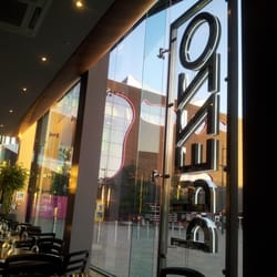 Prezzo Italian Restaurant - Inside in the shade on a sunny evening